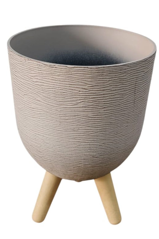 Matera Terracota con Patas Beige 18cm