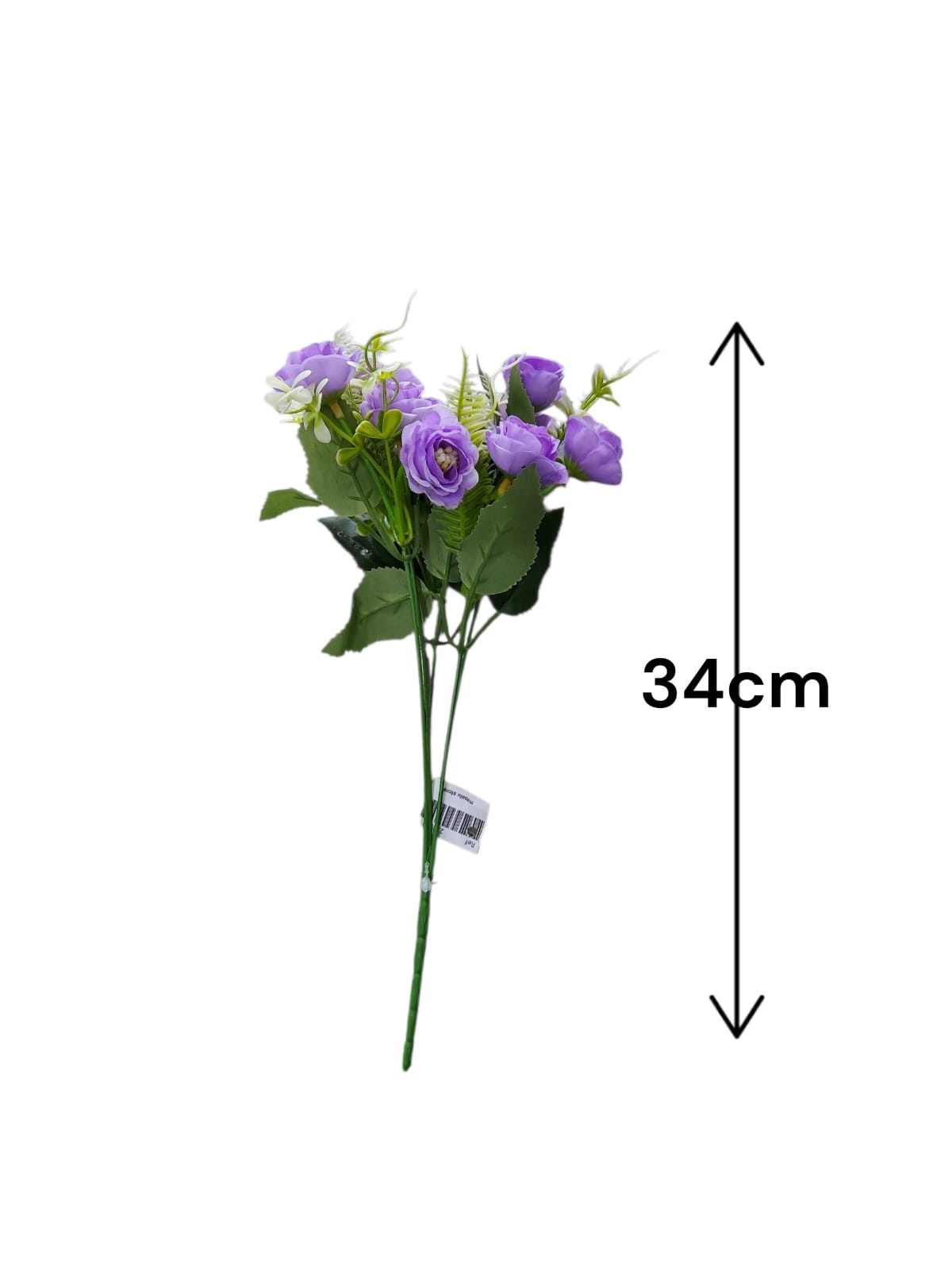 Ramo de Peonias Lila con Follaje 34cm
