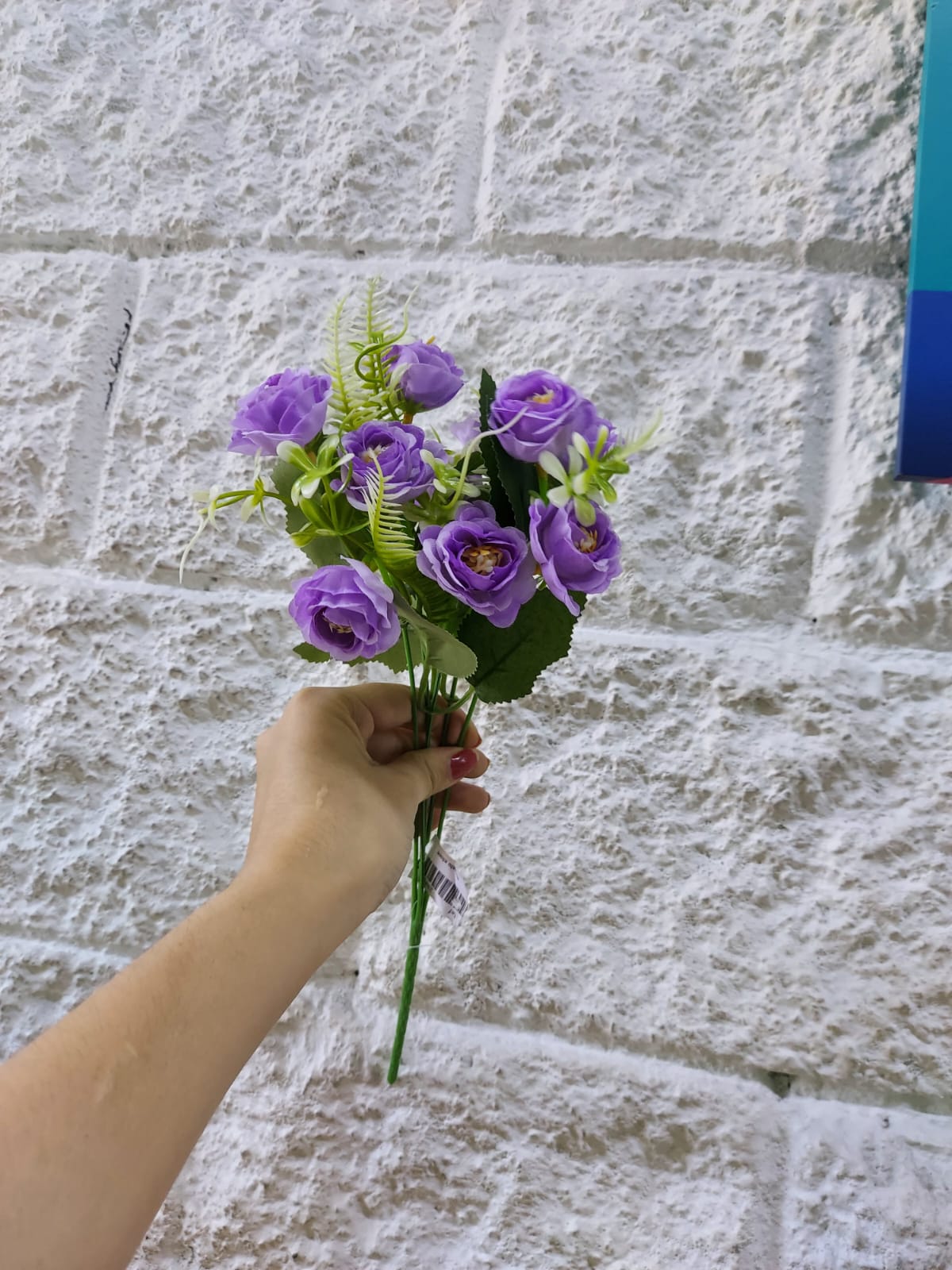 Ramo de Peonias Lila con Follaje 34cm