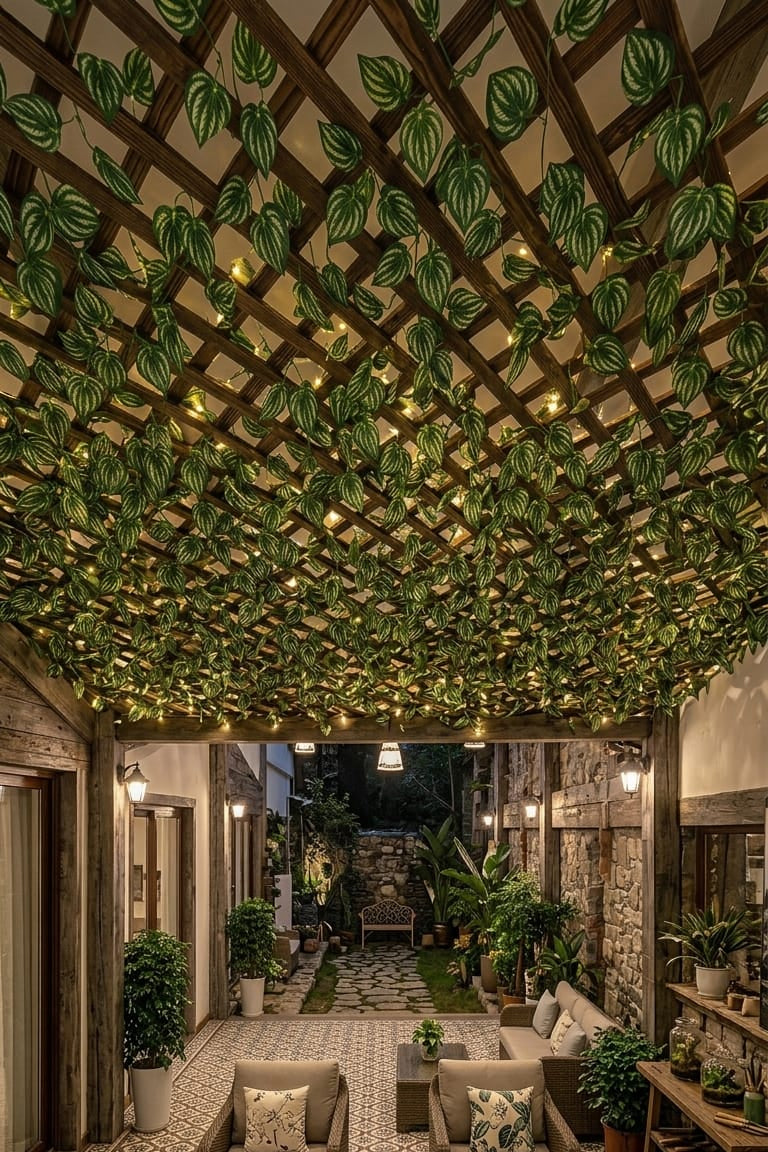 Cercha Decorativa Plegable Hoja Sandia 2mx1m