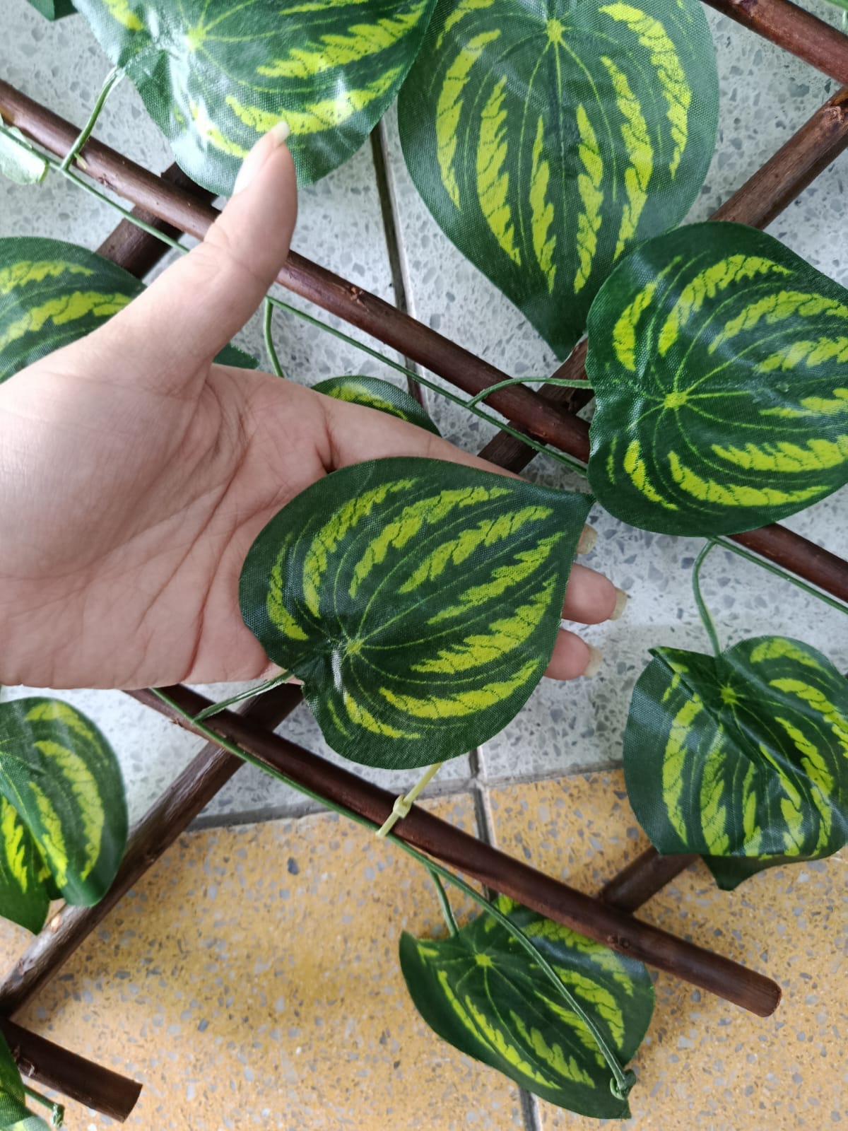 Cercha Decorativa Plegable Hoja Sandia 2mx1m