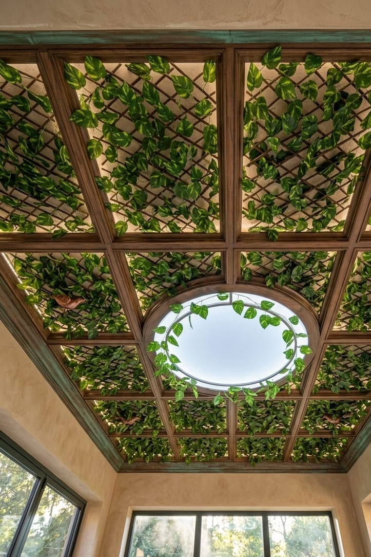 Cercha Decorativa Plegable Hoja Pothos 2mx1m