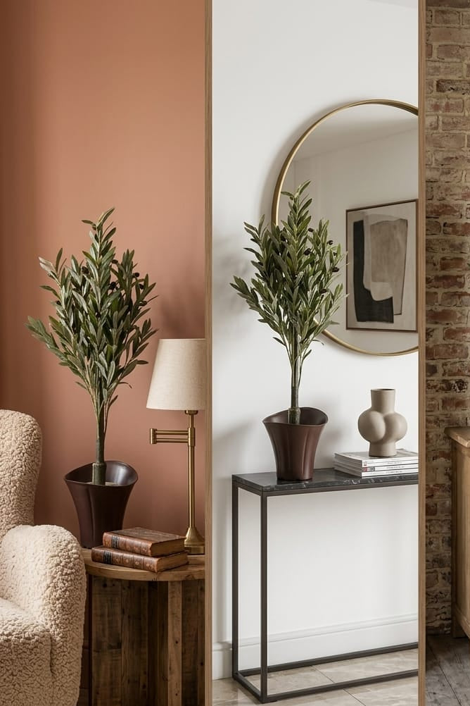 Planta Tipo Olivo Artificial 1mt