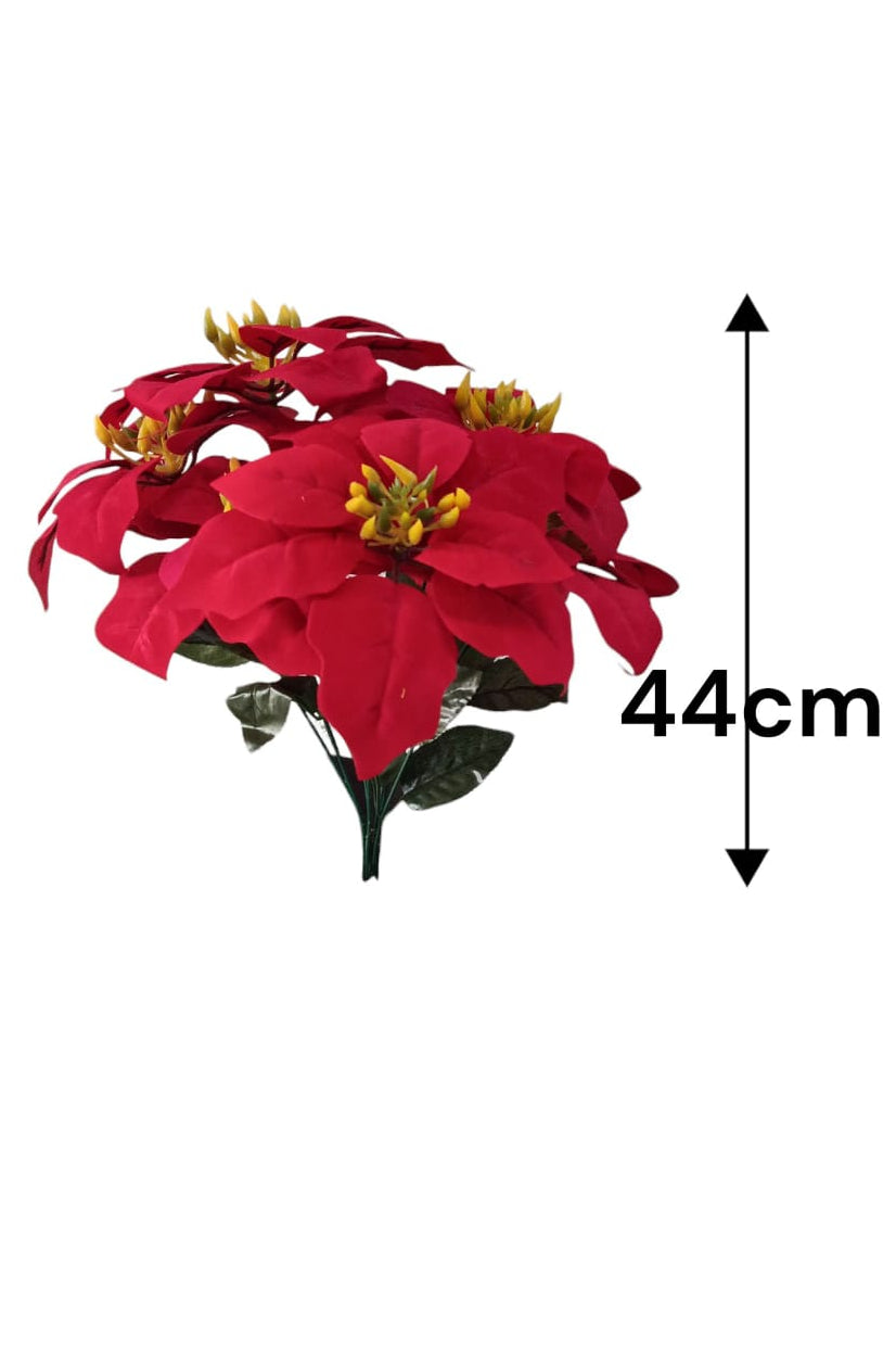 Planta Roja Artificial  Navideña 44cm