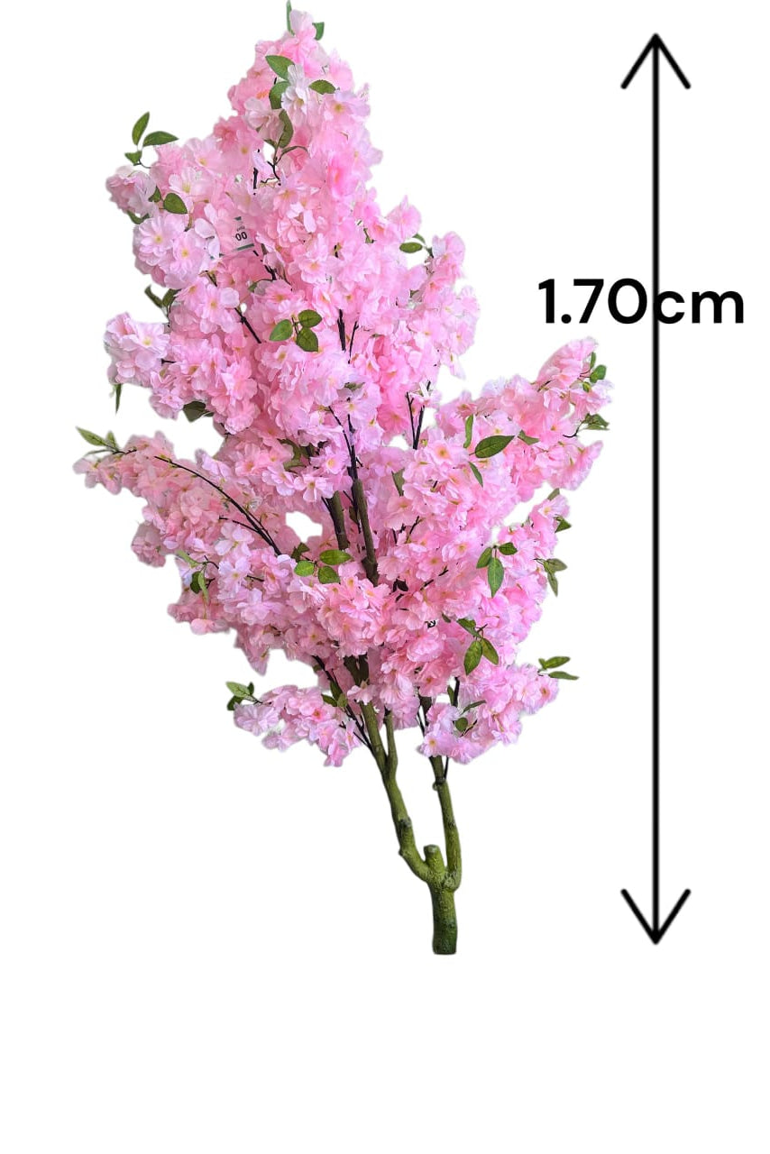Árbol de Cerezo 2 Troncos Rosa Claro 1.70mts