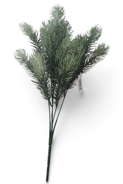 Follaje Ramas Pino Verde/Blanco 36cm