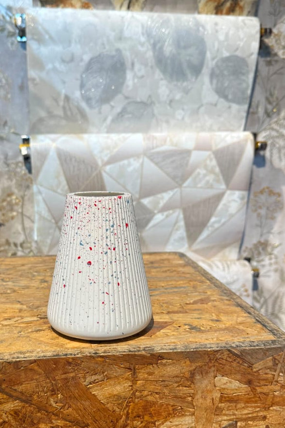 Matera Con Pintas de Colores 13cm