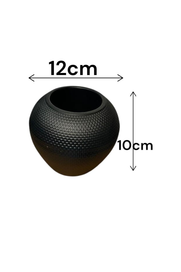 Matera Armable Tipo Trompo Negra 18cm