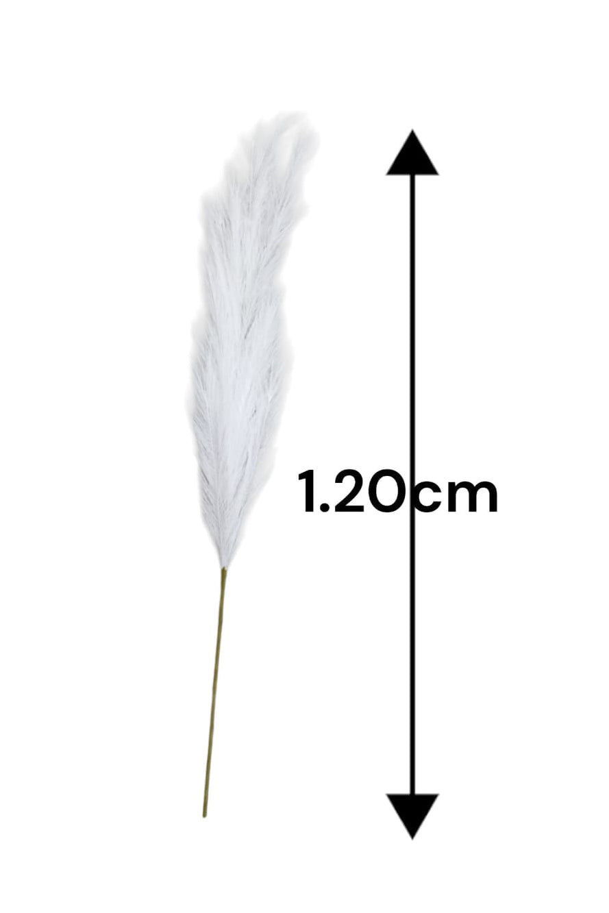 Pampa Artificial Mediana Blanca 1.20cm