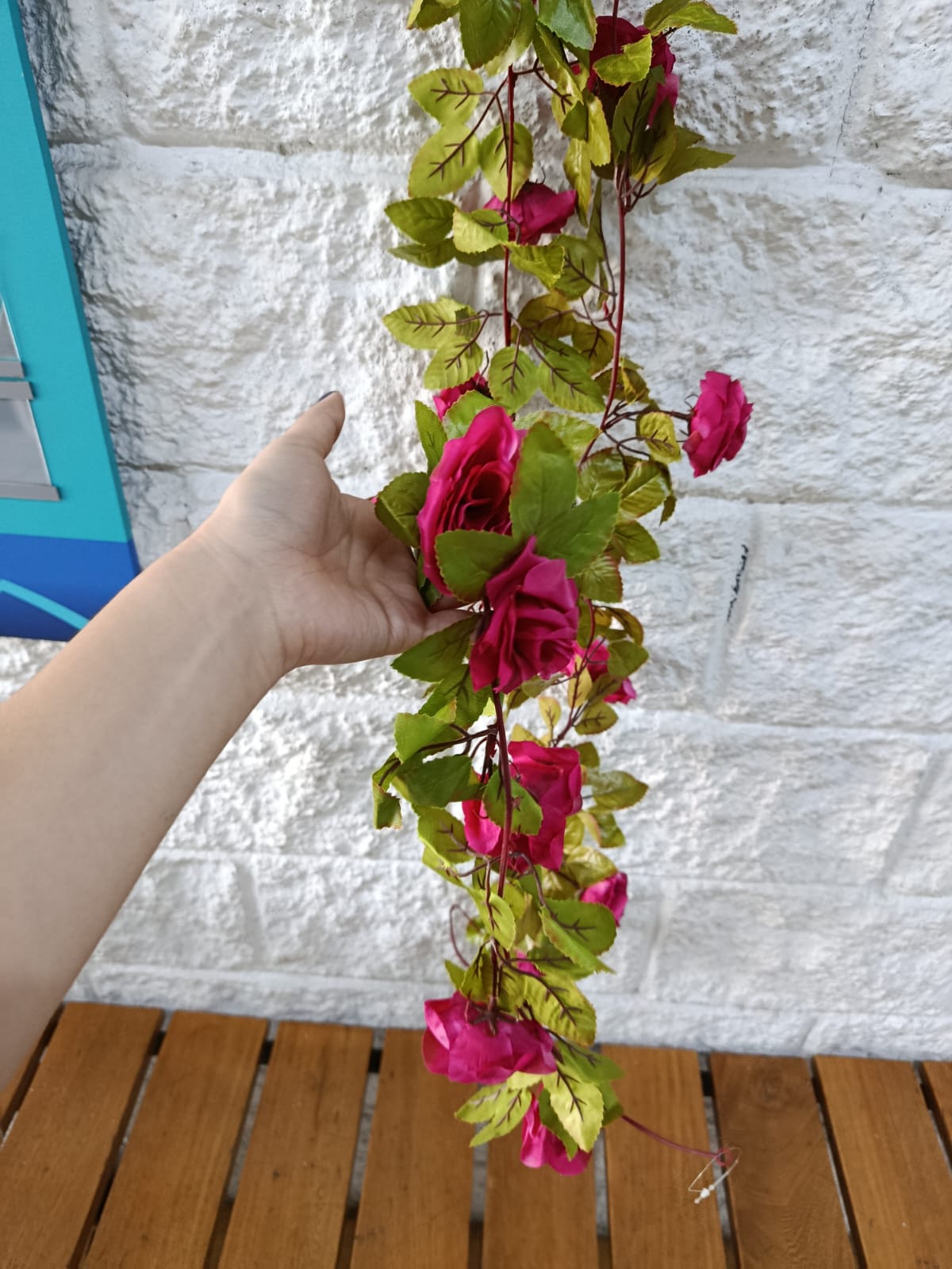 Tira Enredadera con Rosa Fucsia 2.10mts