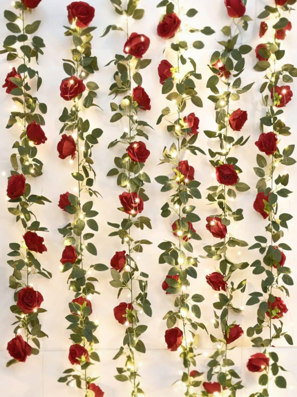 Tira Enredadera con Rosa Rojo 2.30mts