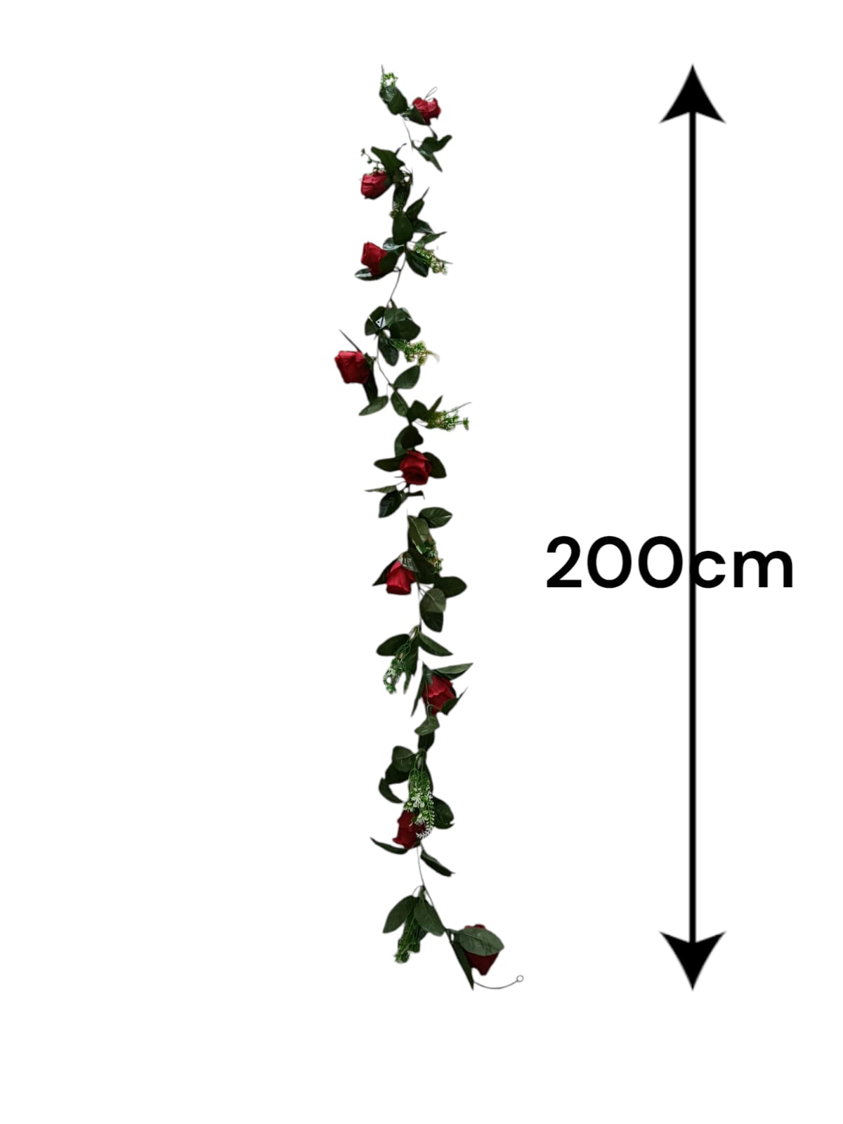 Tira Enredadera de Rosas Rojas 2mts