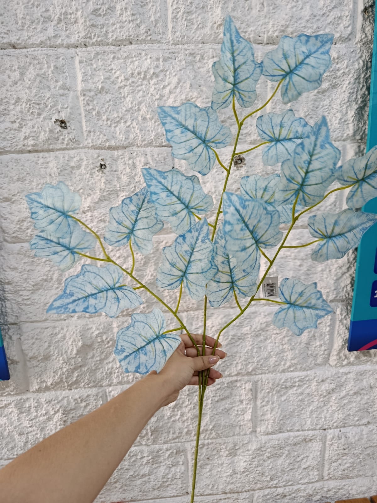 Rama Artificial Caladium Azul 77cm