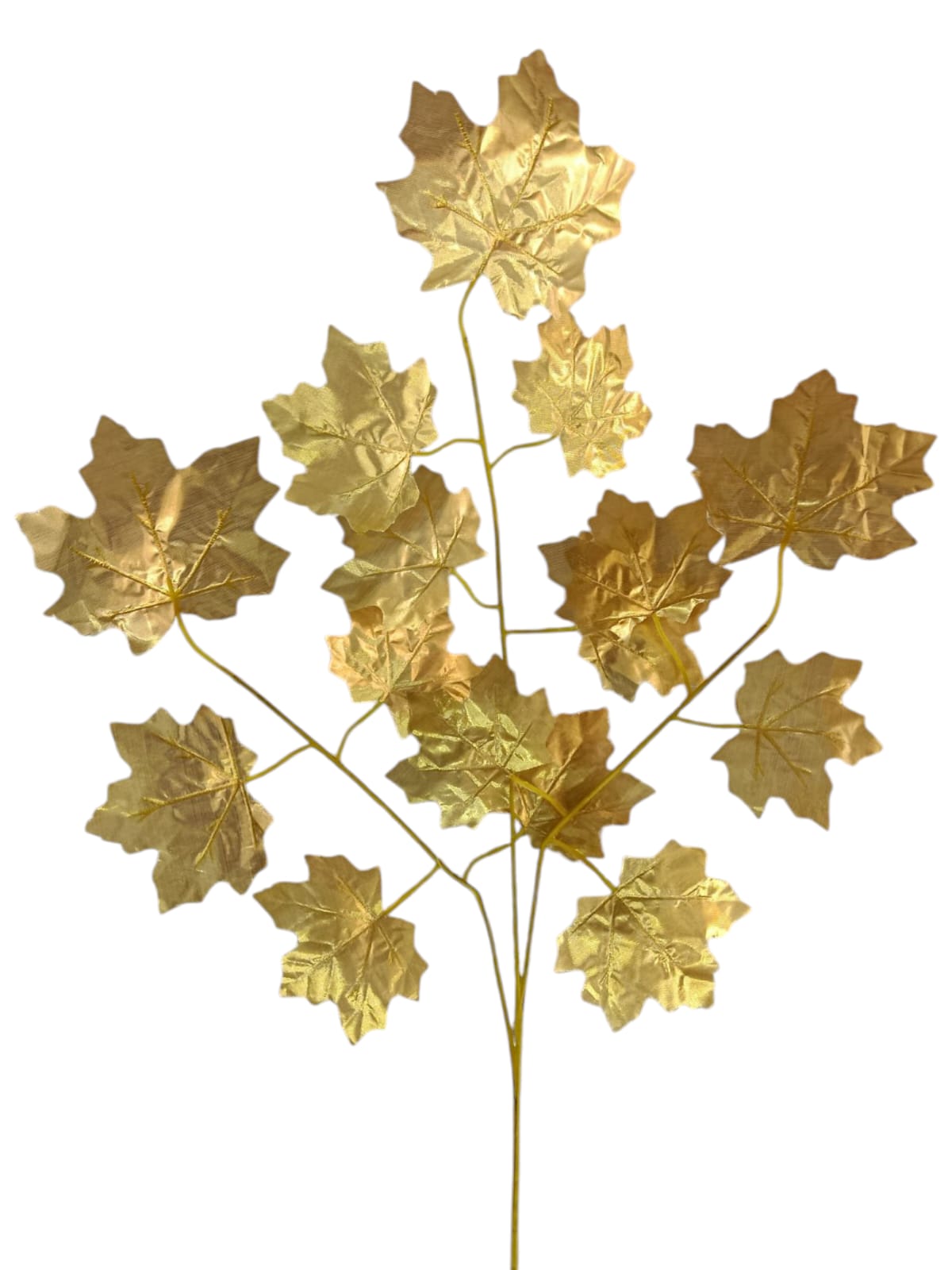 Rama Hojas de Otoño Dorada 63cm