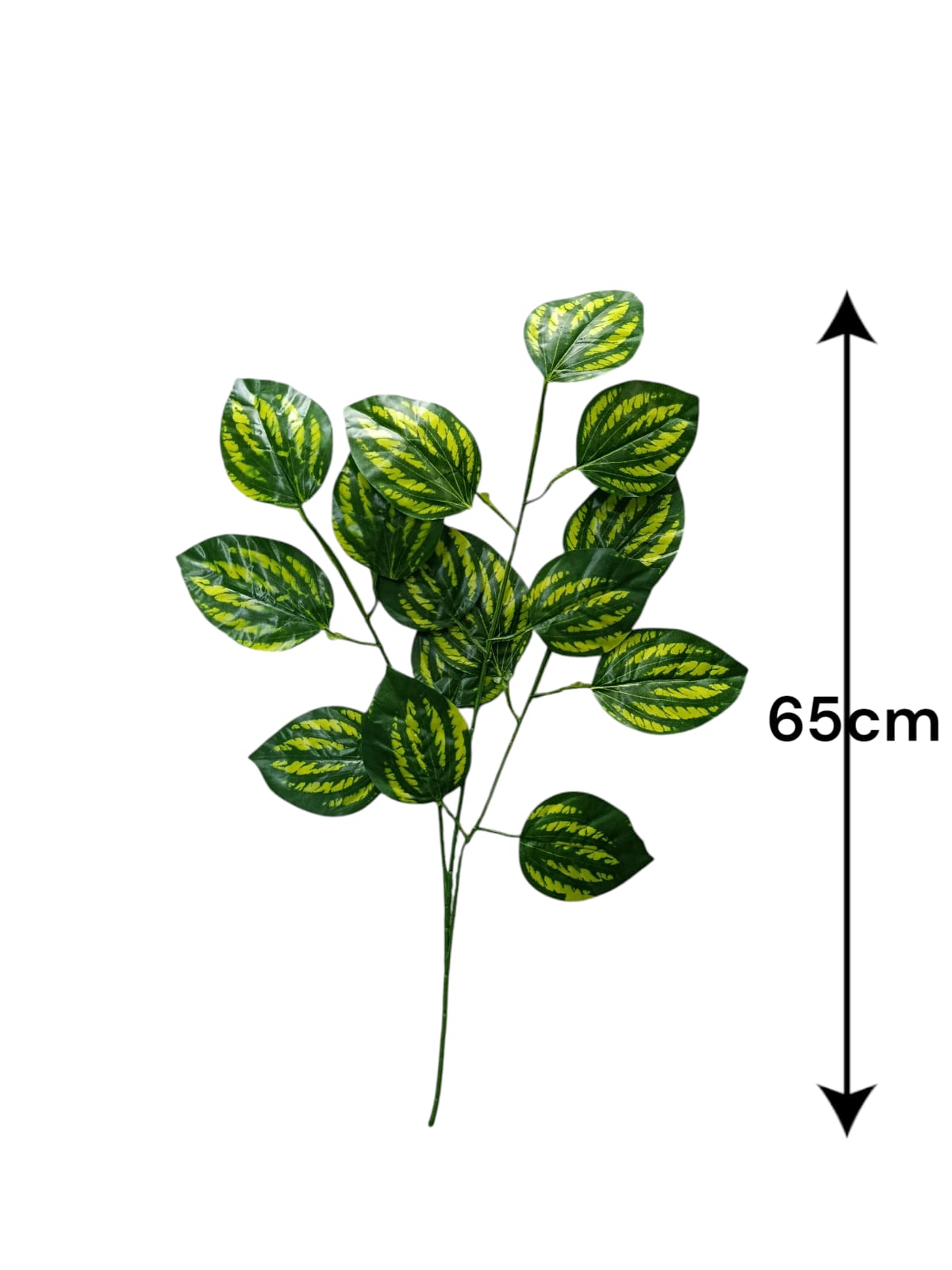 Ramo Hojas de Sandia Rayada Artificial 65cm