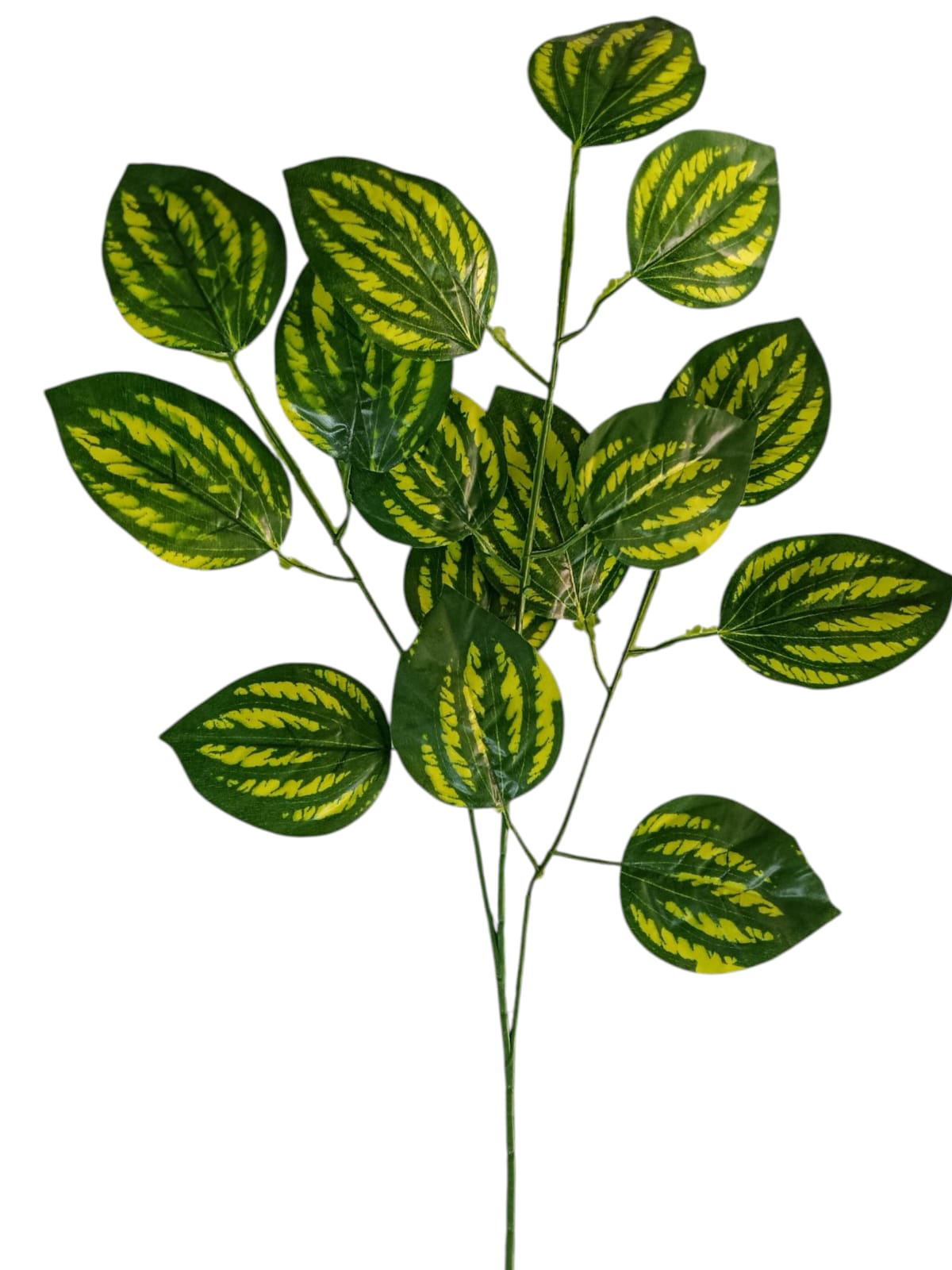 Ramo Hojas de Sandia Rayada Artificial 65cm