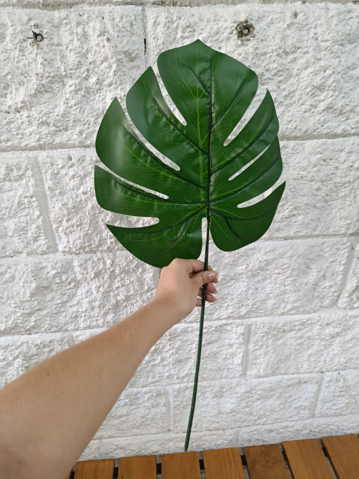 Hoja Balazo Tallo Largo Artificial 64cm