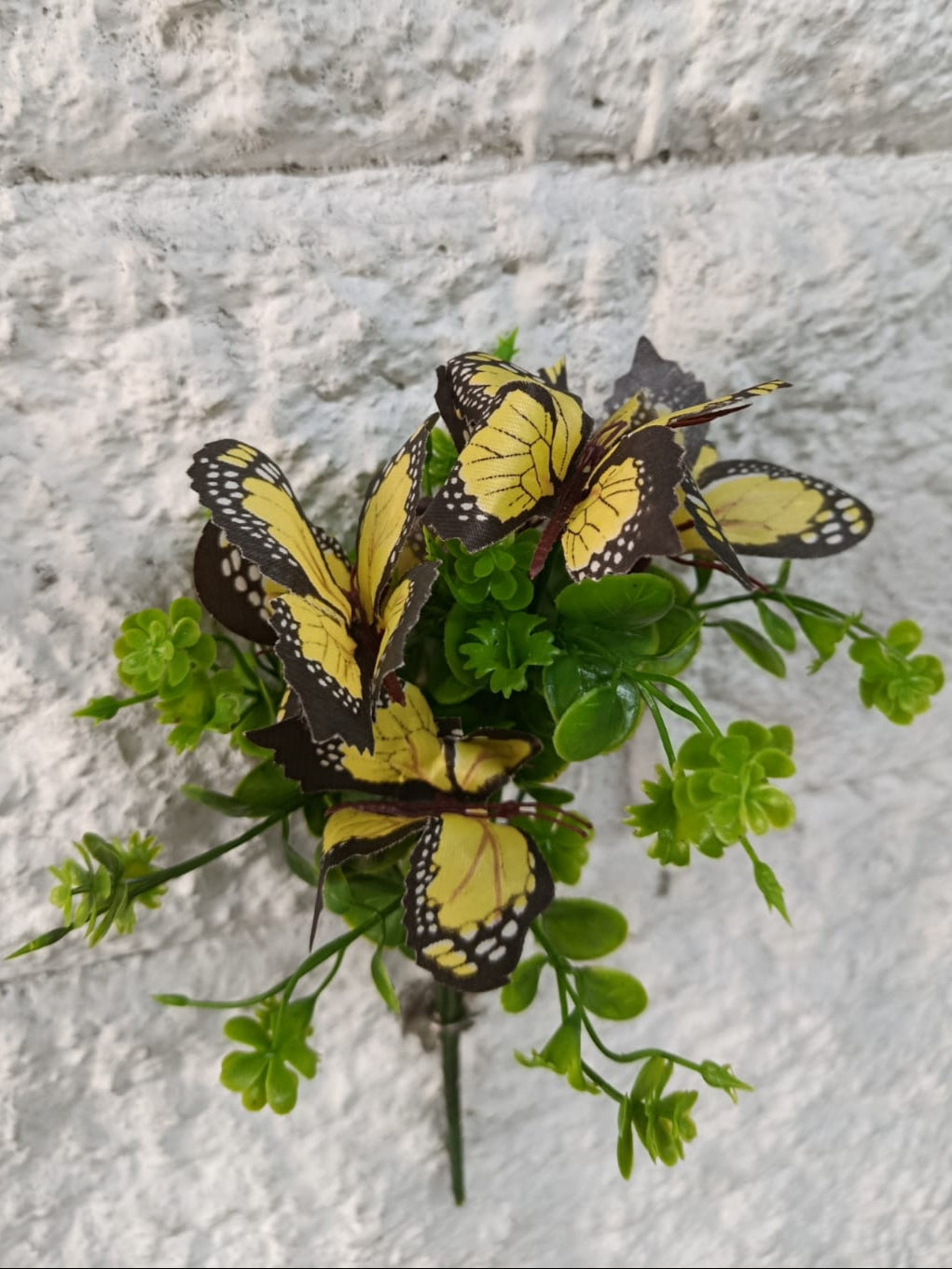Follaje Artificial Decorativo con Mariposas 30cm