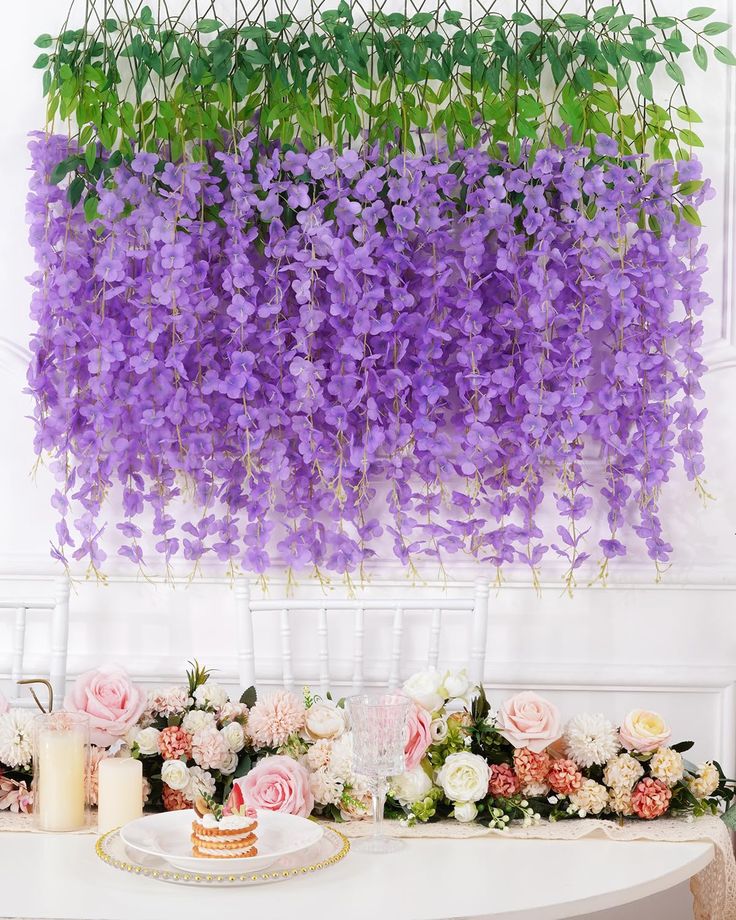 Docena de Wisteria Glicina Lila 80cm