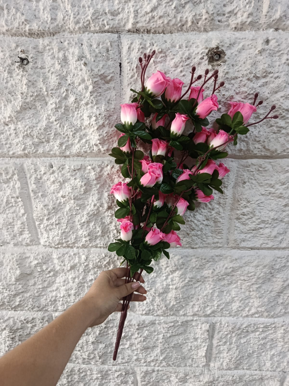 Ramo Rosa Larga Menuda 54cm