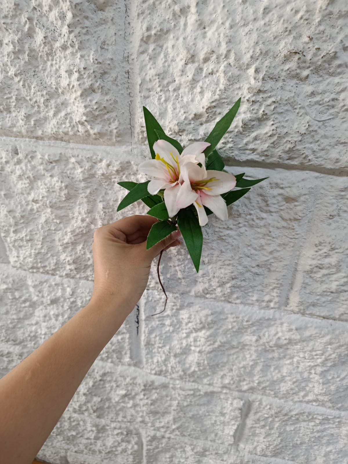 Flor Lirio de Pascua x2 Artificial 30cm