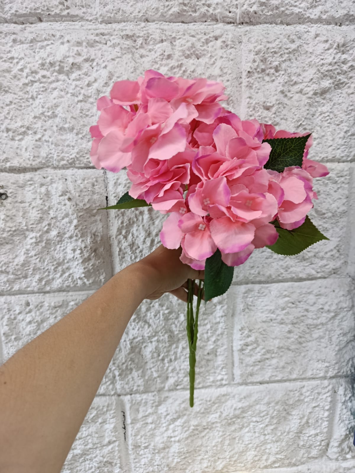 Ramo Hortensia Corta Artificial 46cm