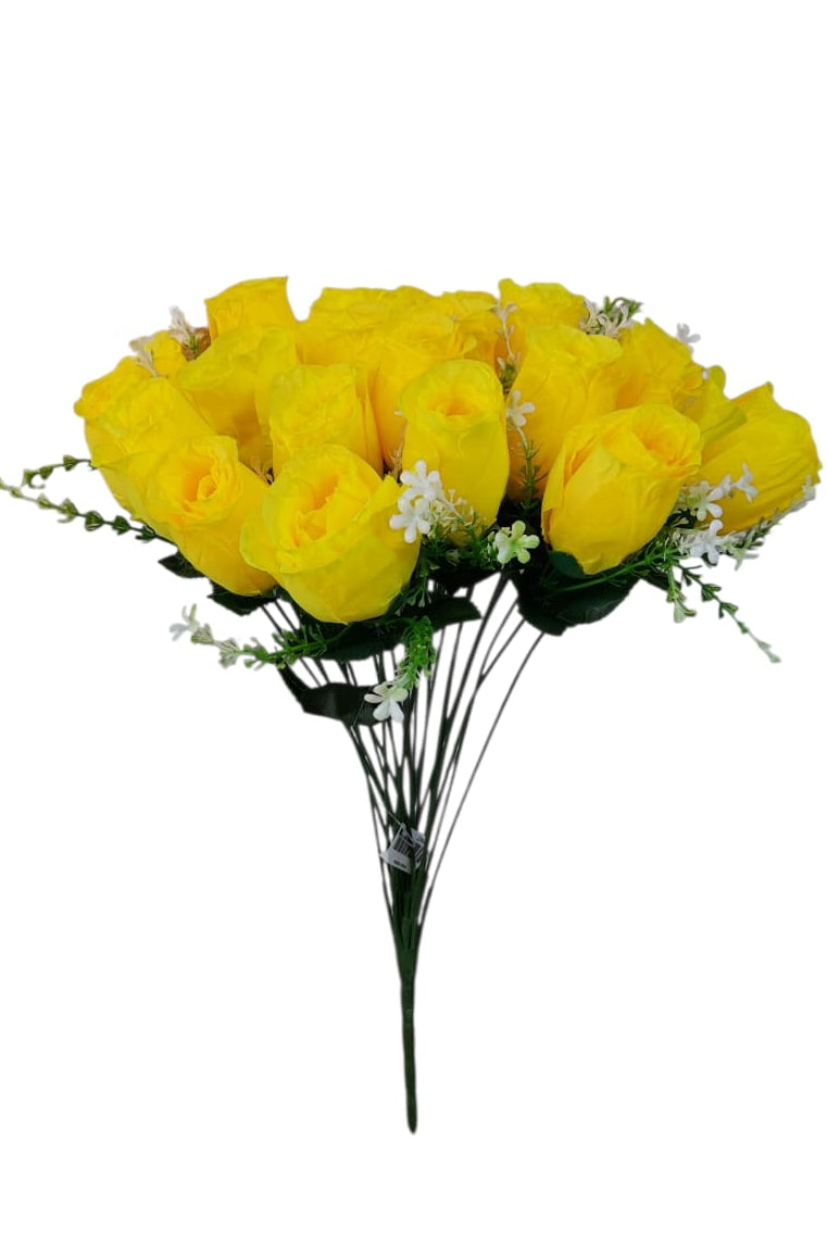 Ramo Rosa Coquet Amarilla x20 45cm
