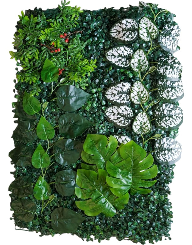 Tapete Peperomia Con Balazo Artificial 60x40cm