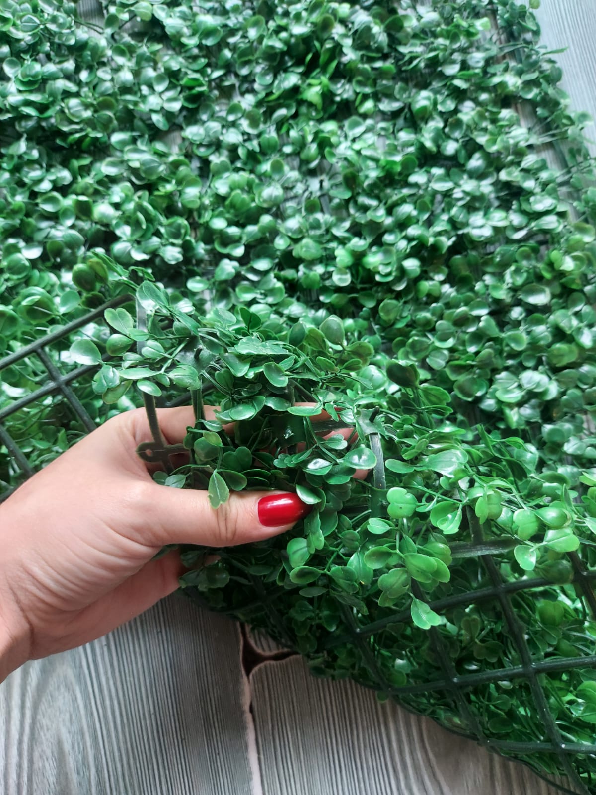 Tapete Jardín Vertical Artificial Estándar Verde Claro 60x40cm