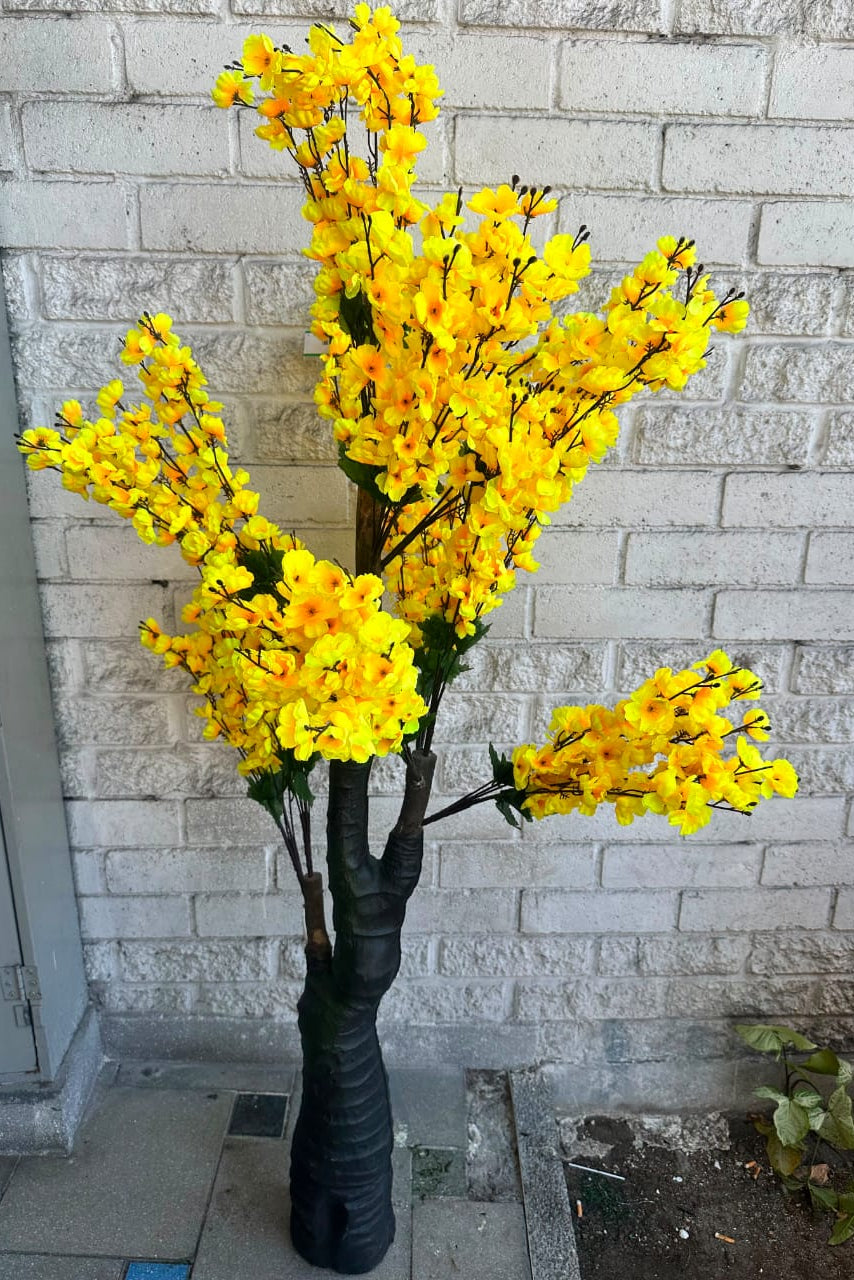 Árbol de Cerezo Mediano Amarillo Artificial 1.67mts