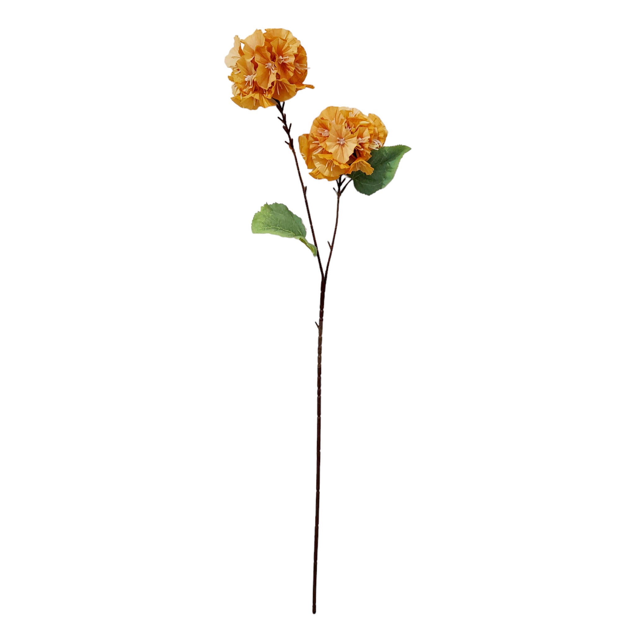 Ramo de flores Alcea Rosea artificial amarillo 91cm