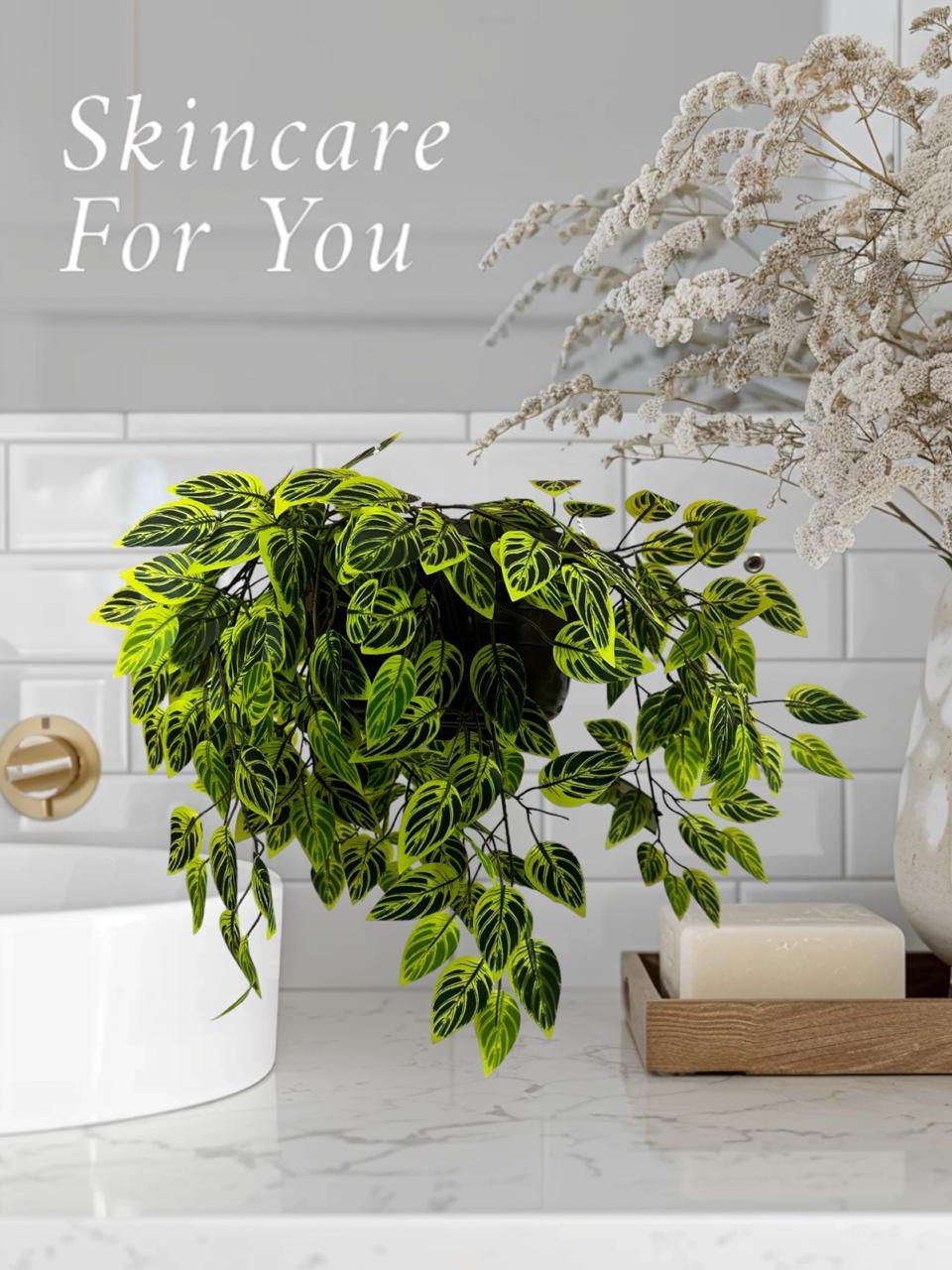 Rama Artificial de Calathea Menuda 60cm