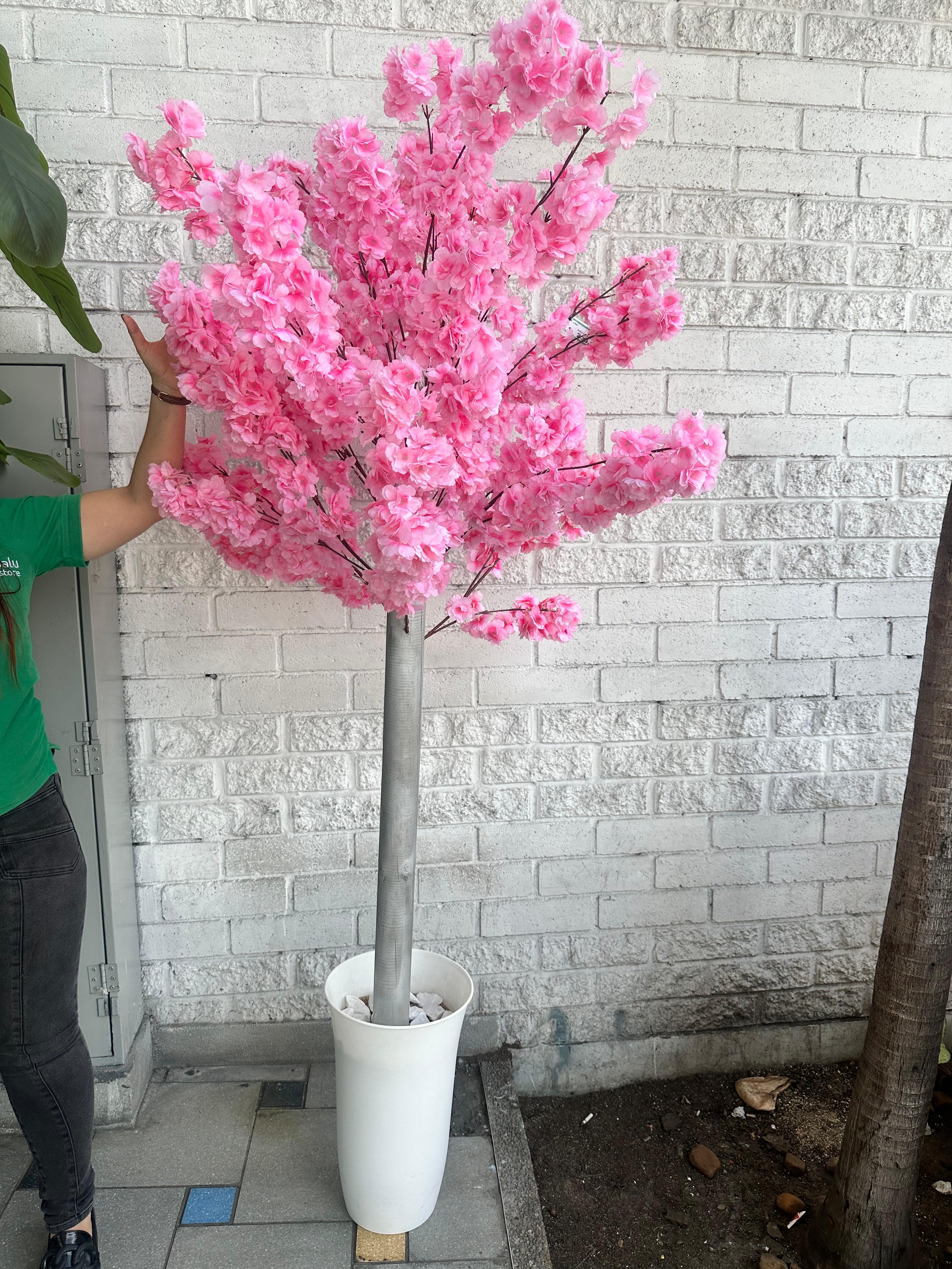 Arbol de Cerezo Artificial rosado 2 metros de Artura (Sin Matera)