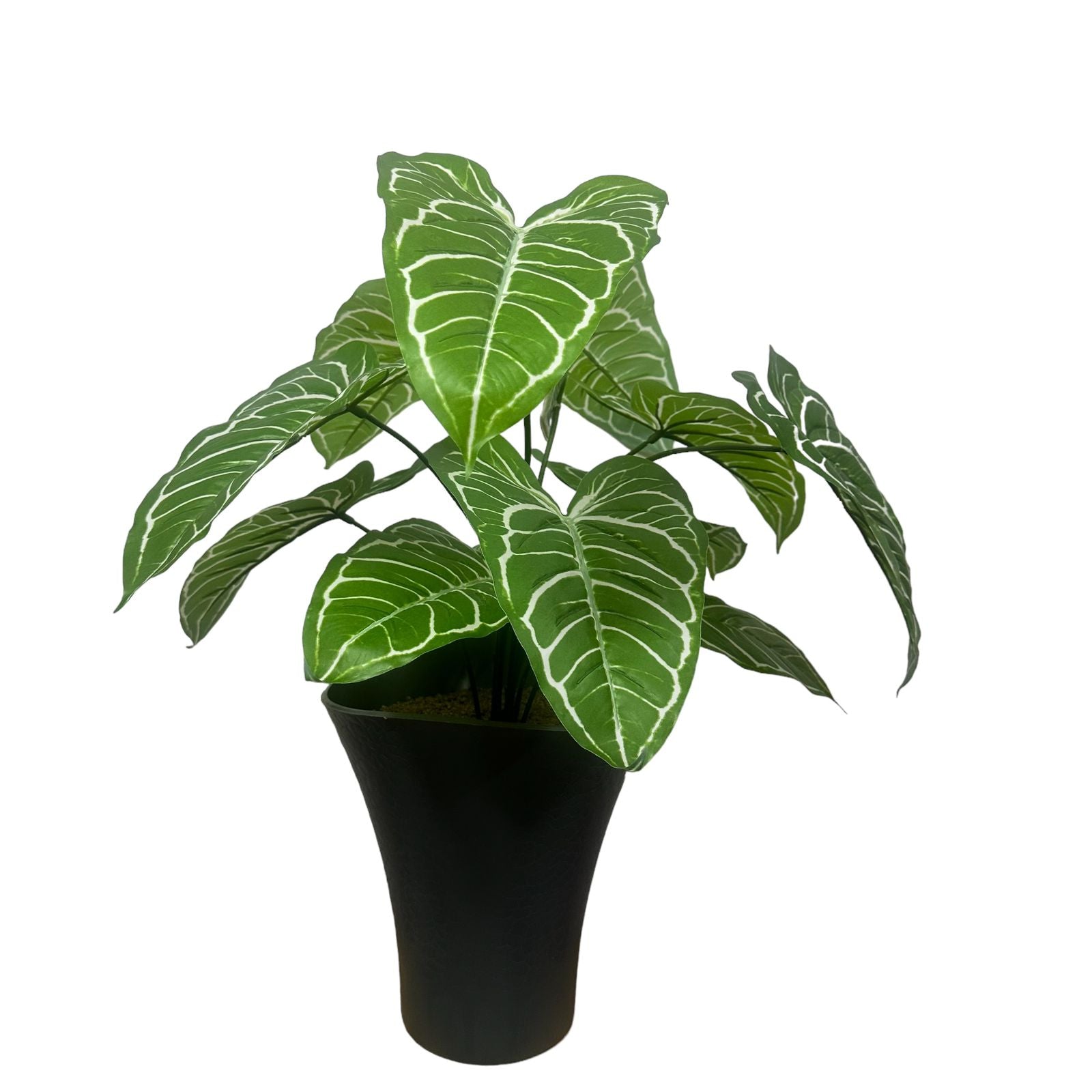 Planta Artificial Colocasia 65cm rayas blancas (sin matera)