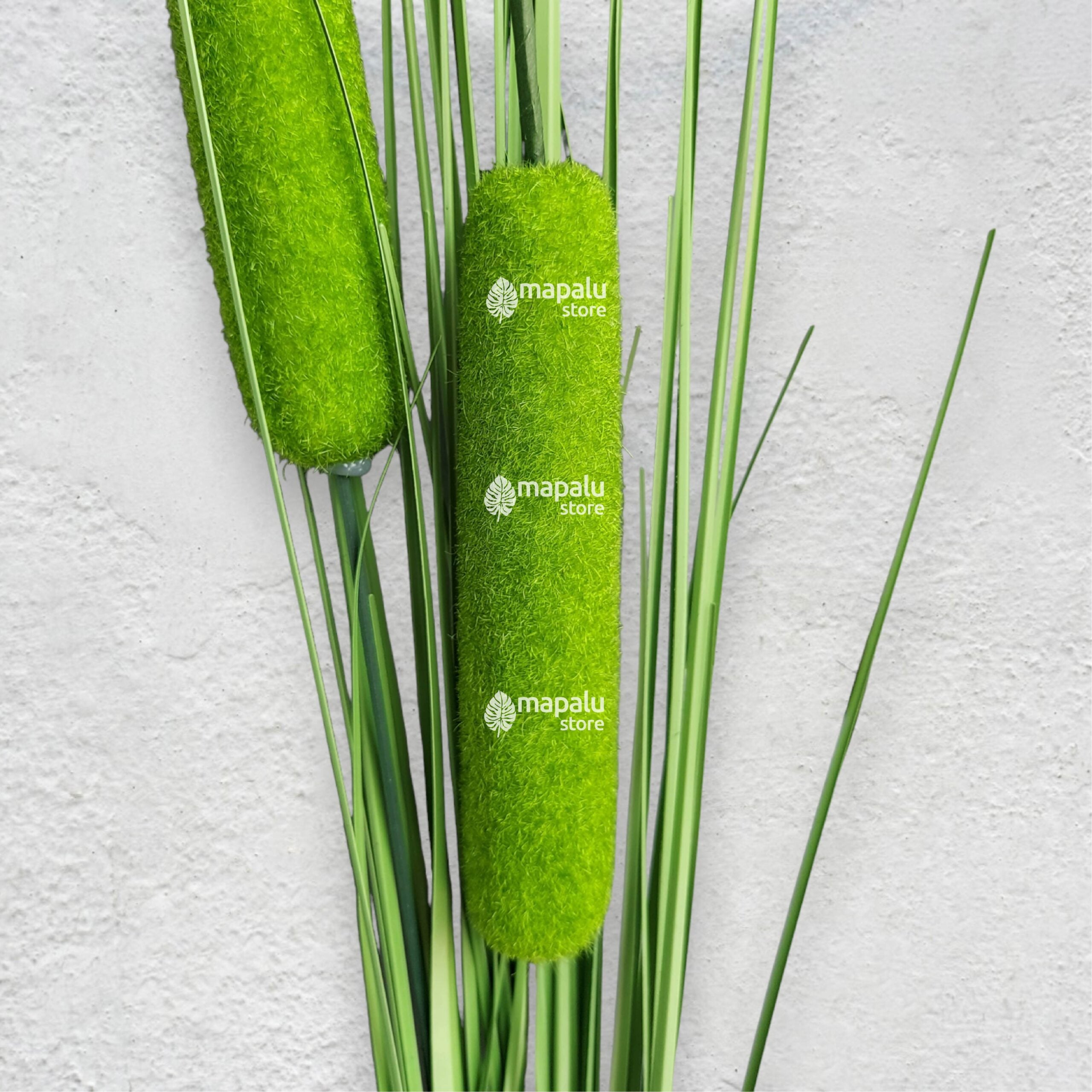 Espiga Typha angustifolia artificial Verde 1,18mt