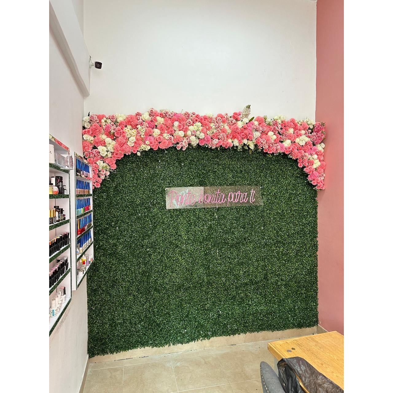 Tapete Follaje Jardín Artificial Vertical 60x40cm Estándar