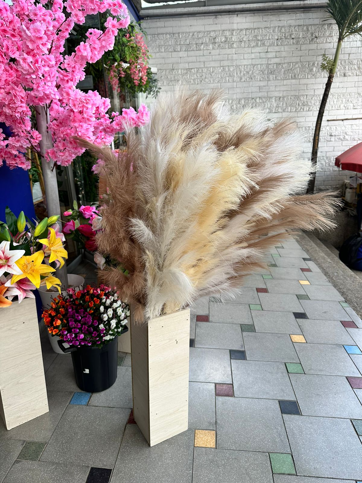 Espiga Pampa decorativa artificial Grande 145cm