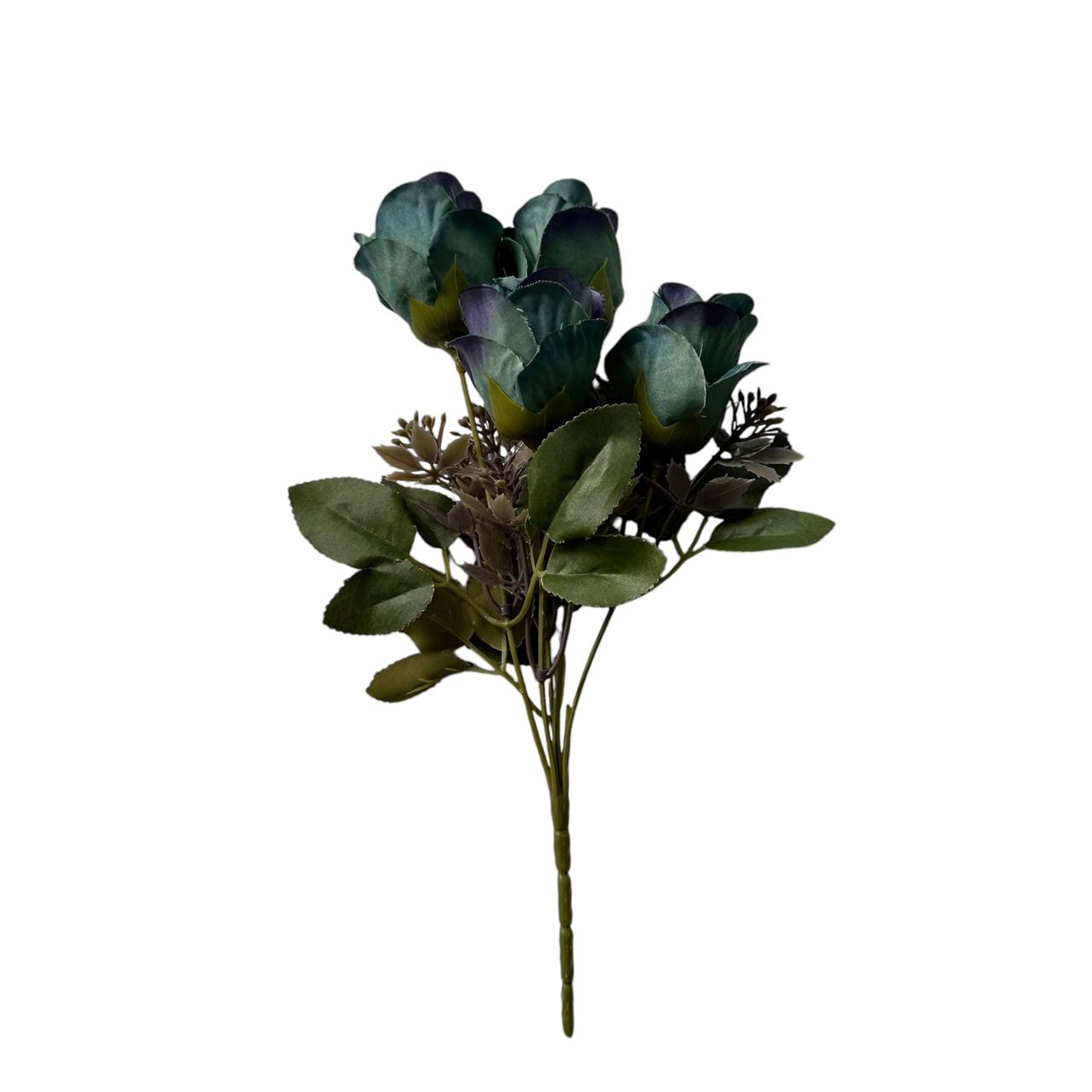 Ramo de Rosa Artificial Azules