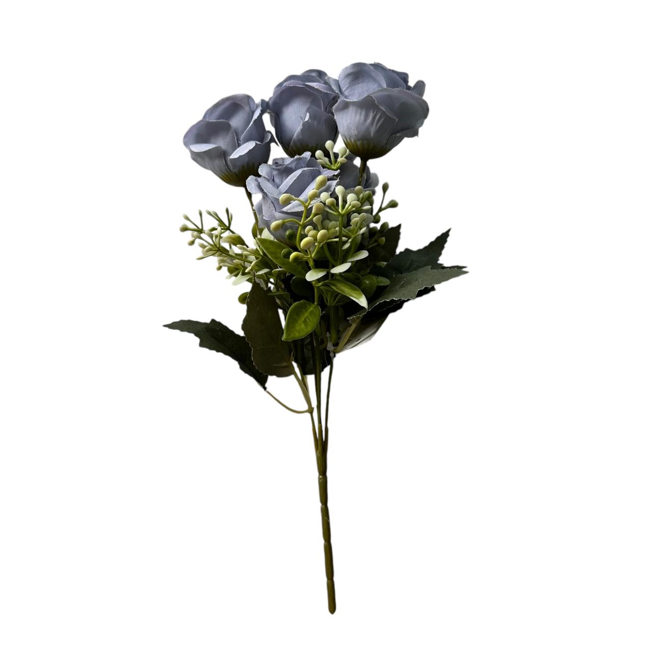Ramo de Rosa Artificial Azules