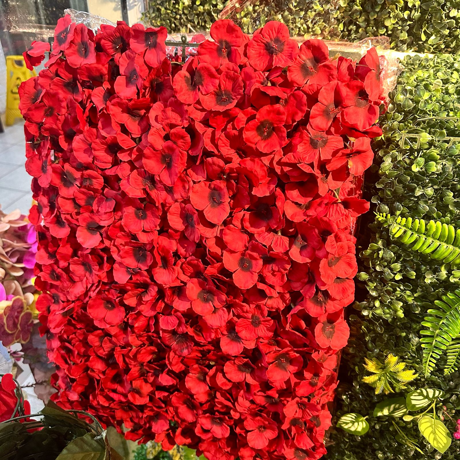 Jardin Vertical 60x40cm Floral color Rojo