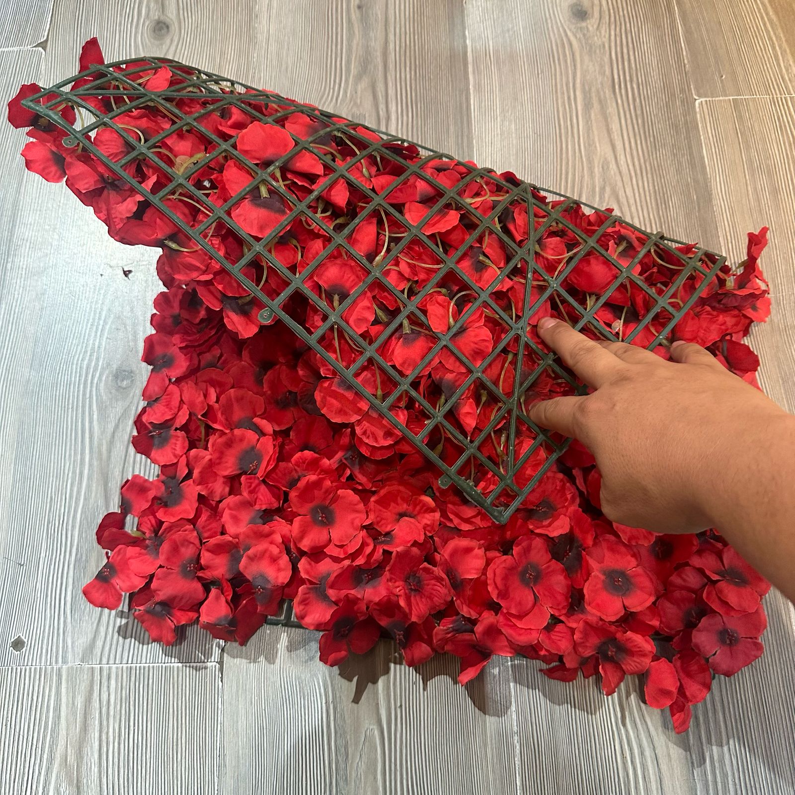 Jardin Vertical 60x40cm Floral color Rojo