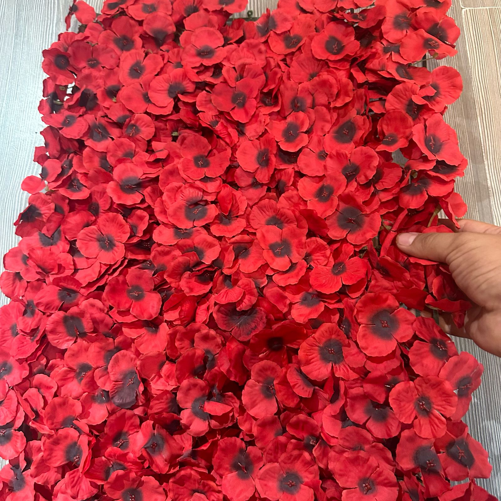 Jardin Vertical 60x40cm Floral color Rojo