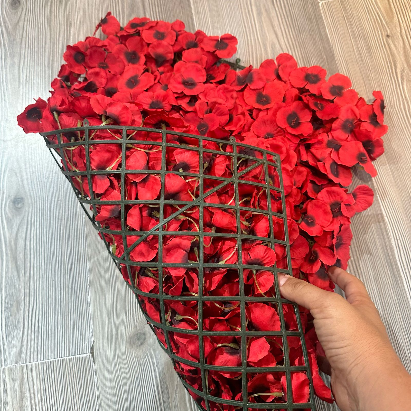 Jardin Vertical 60x40cm Floral color Rojo